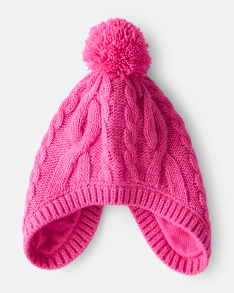 Baby Girl Winter Hat - Pink, image 1 of 2 slides