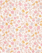 Baby Girl 2-Piece Floral Bunny Long-Sleeve Tee & Coverall Set - Pink, image 6 of 7 slides