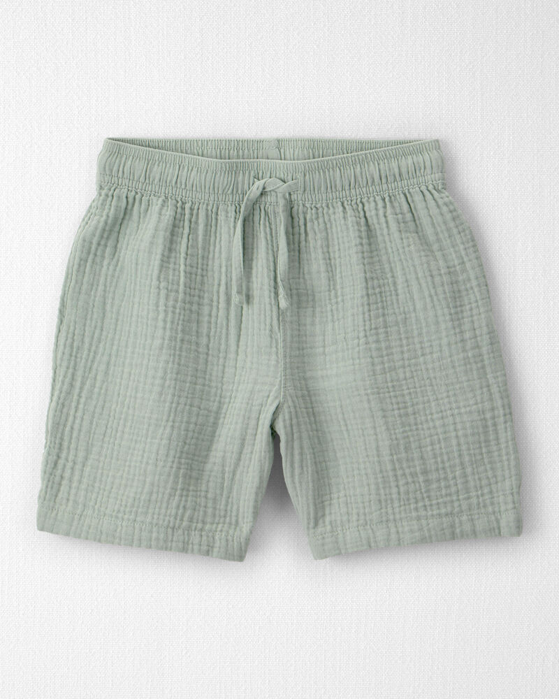 Boys 2-Piece Organic Cotton Gauze Top & Short Set, image 2 of 5 slides
