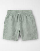 Boys 2-Piece Organic Cotton Gauze Top & Short Set, image 2 of 5 slides