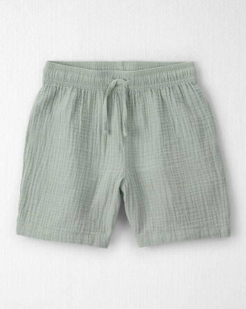 Boys 2-Piece Organic Cotton Gauze Top & Short Set, 
