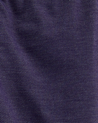 Kid 2-Pack Navy & Pink Cotton Stretch Leggings, image 3 of 3 slides