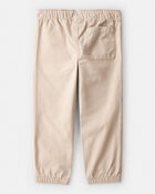 Toddler Boy  Cotton Everyday Pull-On Jogger - Khaki, image 2 of 6 slides