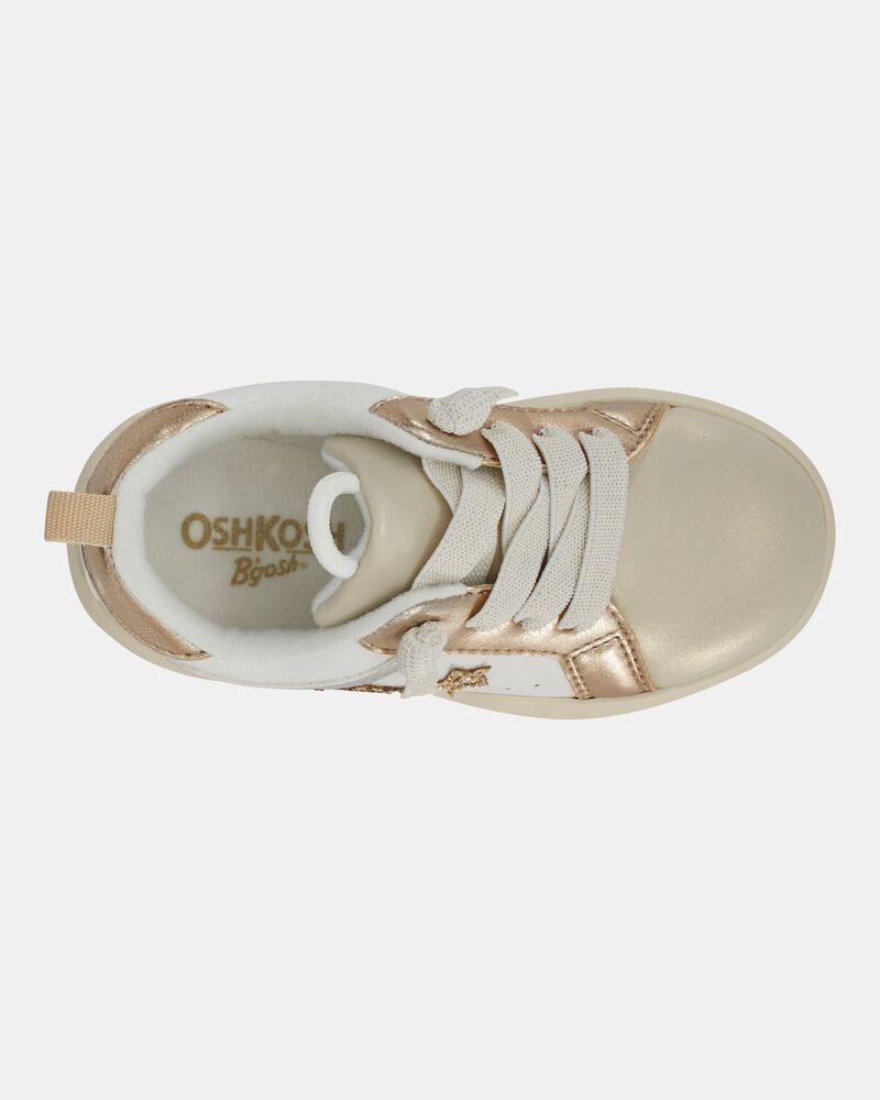 Toddler Metallic Star Sneakers - Gold, image 4 of 7 slides