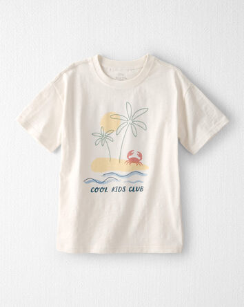 Kids Organic Cotton 'Cool Kids Club' Tee, 