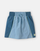 Girls Colorblock Skort - Blue, image 1 of 4 slides
