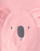Baby Girl 2-Piece Koala Terry Pullover Sweatshirt & Pant Set - Pink, image 4 of 7 slides