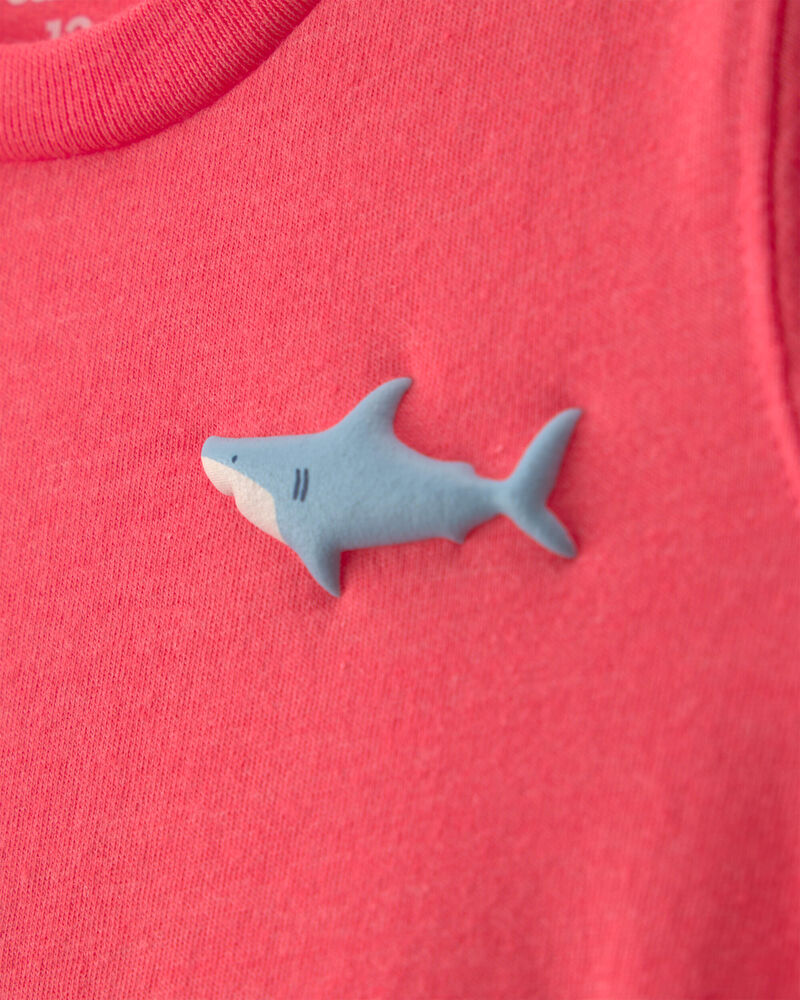 Toddler Boy Shark Graphic Tee - Orange, image 3 of 5 slides