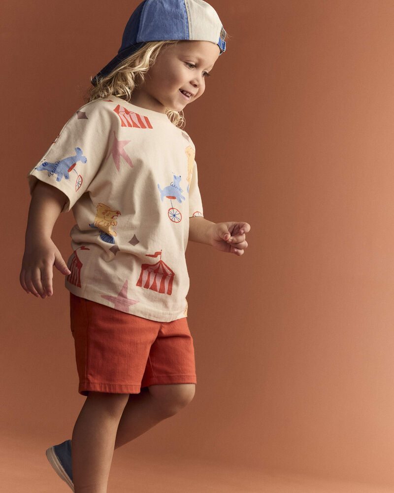 Toddler Bermuda Shorts - Orange, image 4 of 7 slides