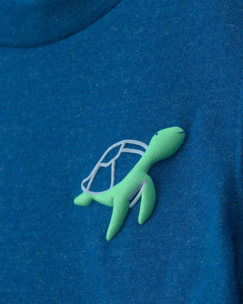 Baby Boy Sea Turtle Graphic Tee - Blue, image 2 of 4 slides