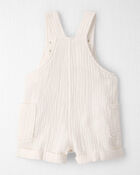 Baby Organic Cotton Gauze Shortalls, image 3 of 5 slides