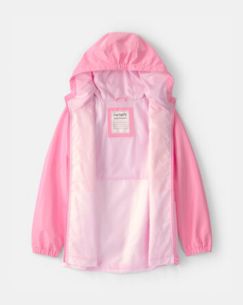 Girls Colorblock Raincoat - Pink, 