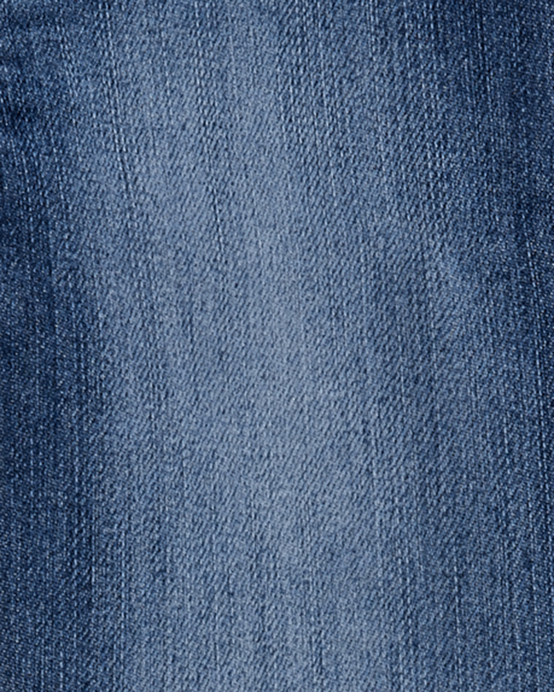 Baby Girl Medium Blue Wash Elastic-Waist Jeggings, image 3 of 4 slides