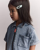 Toddler Girl Day Out&trade; Romper in Denim, image 6 of 6 slides