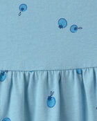 Baby Girl Blueberry Ruffle-Sleeve Dress - Blue, image 3 of 4 slides