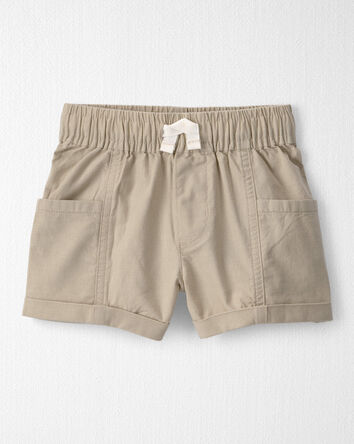 Toddler Boy 2-Piece Top & Short Set Made with Organic Cotton in Red Gingham, 