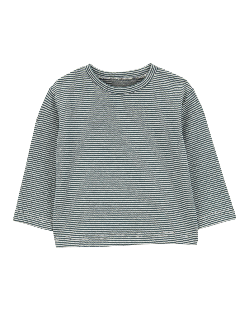 Baby Boy 2-Piece Striped Tee & Corduroy Overall Set, image 3 of 5 slides