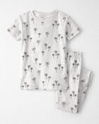Toddler 2-Piece Organic Cotton Pajamas in Palm Trees, image 1 of 4 slides