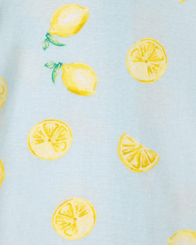 Baby 2-Pack Lemon Snug Fit 1-Piece Pajama - Yellow/Blue, image 5 of 6 slides