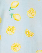 Baby 2-Pack Lemon Snug Fit 1-Piece Pajama - Yellow/Blue, image 5 of 6 slides