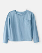 Girls Long-Sleeve Top - Blue, image 1 of 3 slides