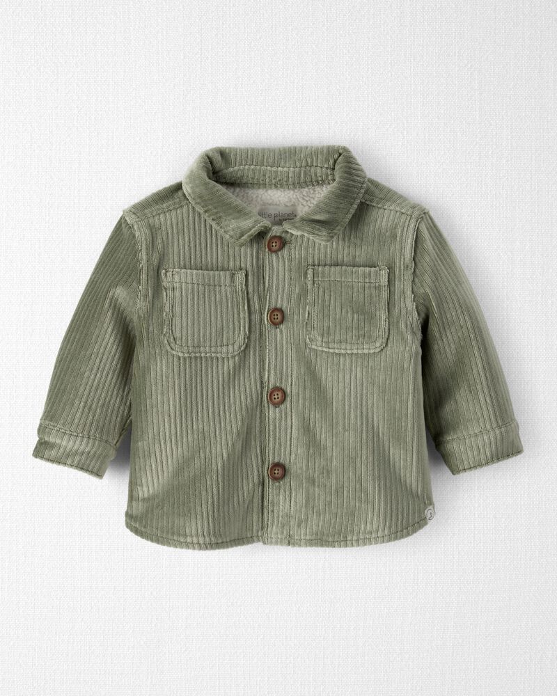 Baby Boy Recycled Ribbed Velour Jacket, image 1 of 4 slides