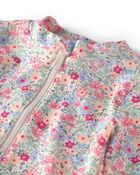 Toddler Girl Recycled Rashguard Swimsuit in Meadow Mix, image 3 of 5 slides
