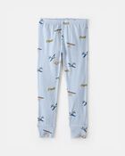 Toddler Boy Plane PurelySoft 2-Piece Pajama Set - Blue, image 3 of 7 slides