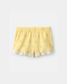 Toddler Girl Floral Sleeveless Loose Fit 2-Piece Pajama Set - Yellow, image 2 of 5 slides