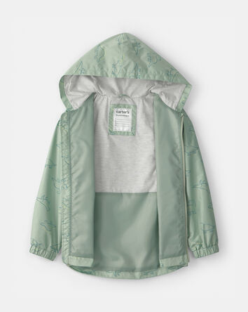 Boys Dinosaur Raincoat - Green, 