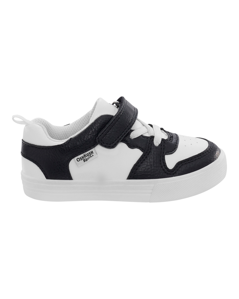 Toddler Boy Easy-On Casual Sneakers - Black/White, image 2 of 6 slides