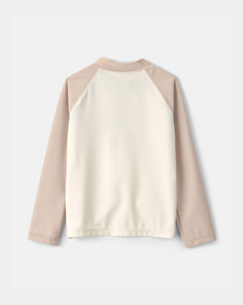 Toddler Boy Colorblock Rashguard - Tan/Ivory, 