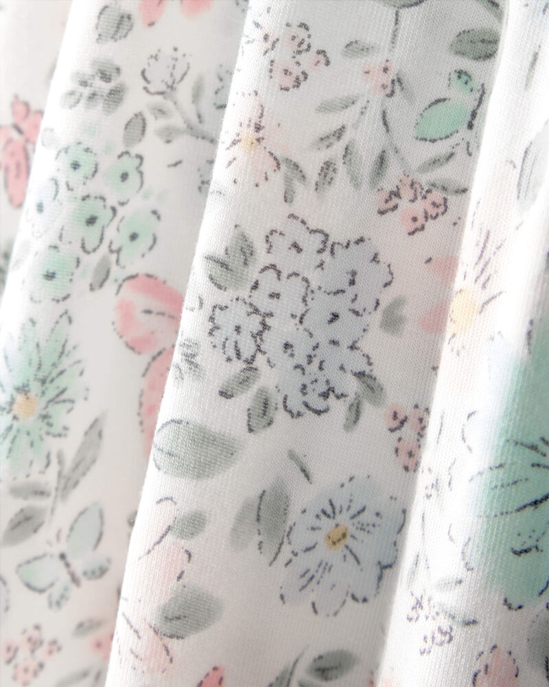 Baby Girl Butterfly Garden 2-Way Zip PurelySoft Sleep & Play Pajama, image 5 of 8 slides