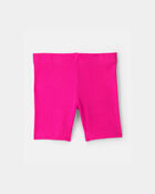 Toddler Girl Ribbed Bike Shorts - Pink, image 2 of 4 slides