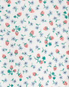 Toddler Girl Strawberry 100% Cotton Snug Fit 1-Piece Pajama, image 2 of 4 slides