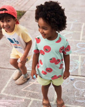 Toddler Tomato Tee - Green/Red, 