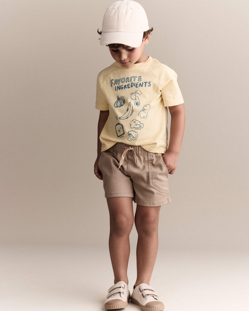 Toddler Boy Standard Shorts with Pockets - Khaki, image 4 of 7 slides