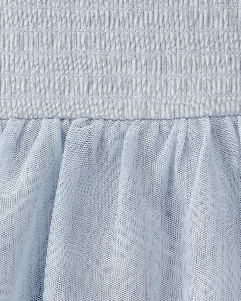 Baby Girl Sleeveless Tutu Romper - Blue, image 2 of 3 slides