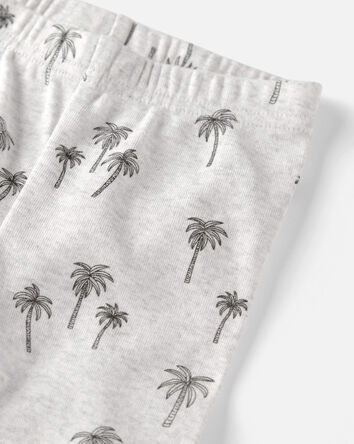 Toddler 2-Piece Organic Cotton Pajamas in Palm Trees, 