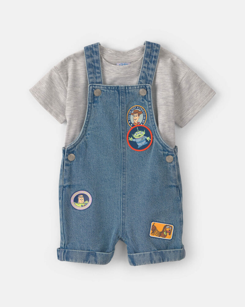 Baby Boy 2-Piece Pixar&copy; Toy Story Denim Jumpsuit , image 1 of 5 slides