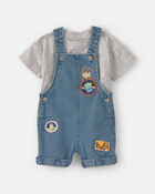 Baby Boy 2-Piece Pixar&copy; Toy Story Denim Jumpsuit , image 1 of 5 slides