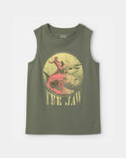 Boys Cowboy Shark Graphic Tank - Green, image 1 of 3 slides