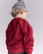 Toddler  'Better Not Pout'  Dolman-Sleeve Sweatshirt - Red, image 5 of 6 slides