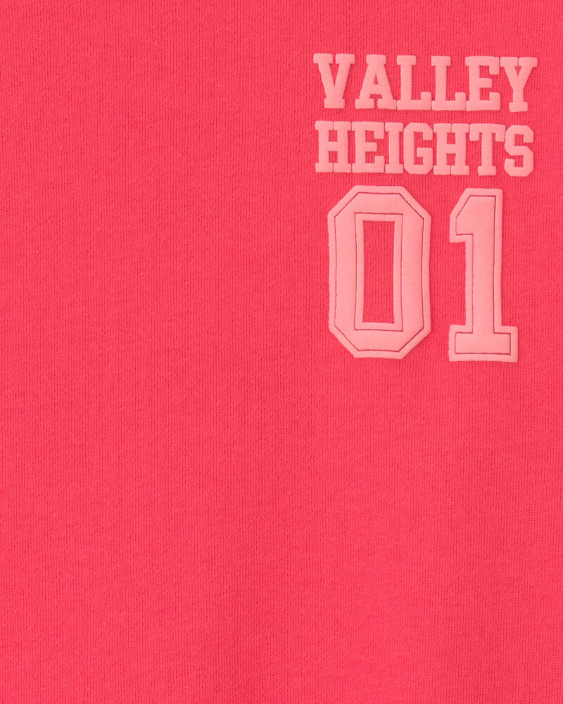 Boys Varsity French Terry Long-Sleeve Pullover Sweatshirt - Coral, image 3 of 4 slides