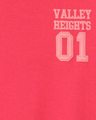 Boys Varsity French Terry Long-Sleeve Pullover Sweatshirt - Coral, image 3 of 4 slides