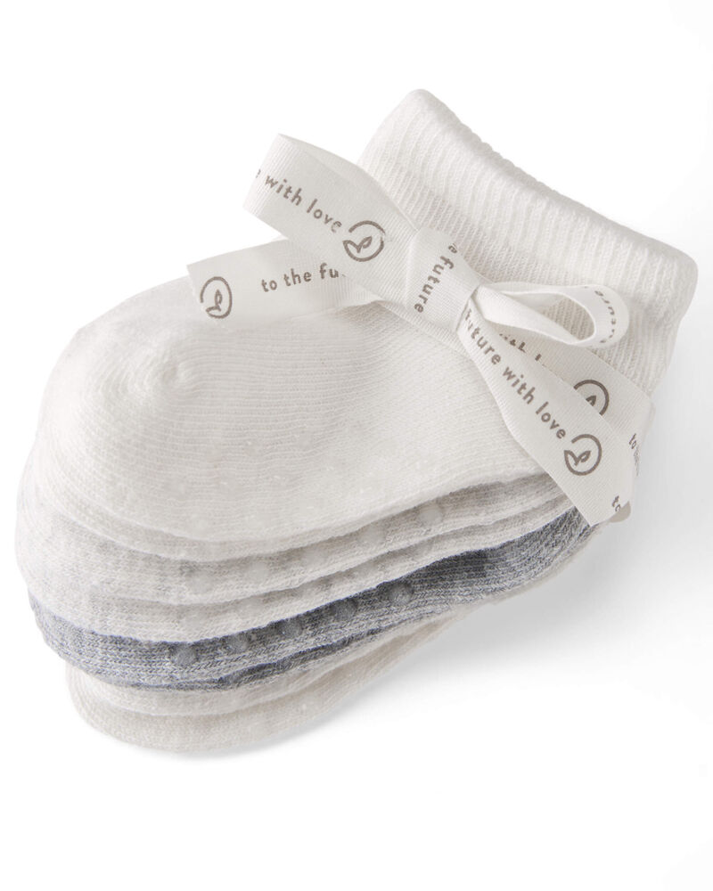 Baby 4-Pack No Slip Socks, image 2 of 3 slides
