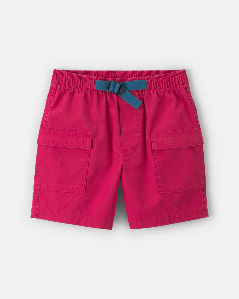 Boys Canvas Cargo Shorts - Red, image 1 of 4 slides
