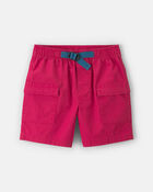 Boys Canvas Cargo Shorts - Red, image 1 of 4 slides
