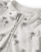 Baby Organic Cotton Sleep & Play Pajamas in Palm Trees, image 3 of 5 slides
