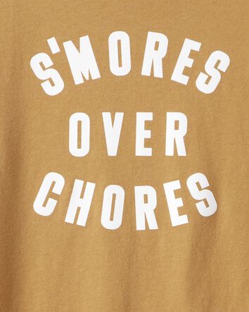 Boys Smores Long-Sleeve Graphic Tee - Brown, 